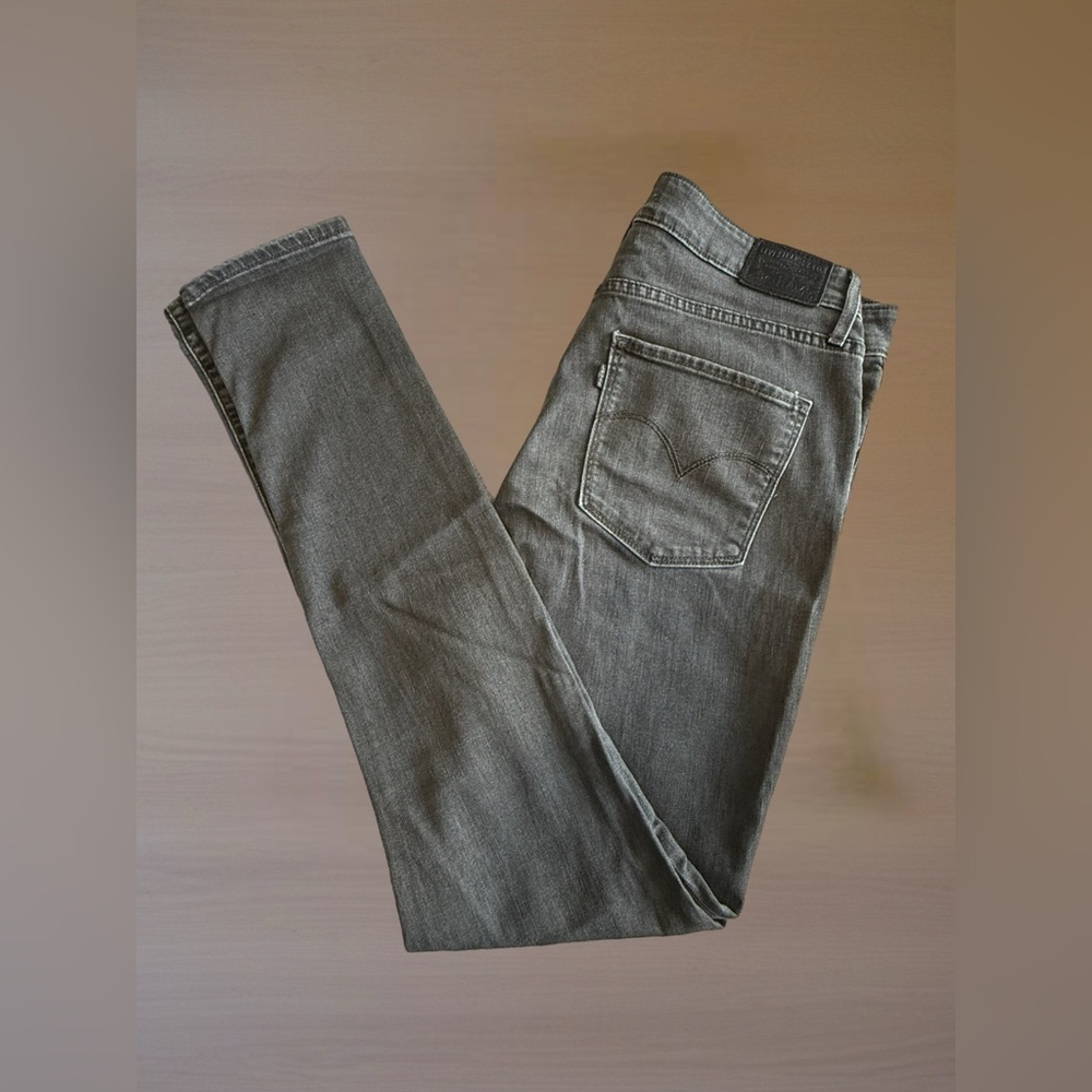 Levi's Premium Denim 721 Jean Women's Size 32x30 Gray High Rise Skinny Stretch